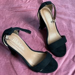 Bella Marie black high heel sandals